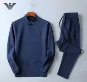 Tracksuit armani jogging homme sport long sleeves trousers 2piece the bear bleu